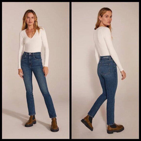 💕FAVORITE DAUGHTER💕 Valentina Super High Rise Cigarette Ankle Jeans 26 NWOT - Picture 1 of 11